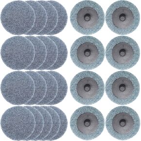 Merryland 25 Pack Surface Conditioning Disc 2 inch Mixed Quick Change Disc | 2inch Die Grinder, Sanding Disc Nylon Non-Woven Disc Paint Rust Metal Steel Iron Universal, DGTAA25C4 in Saudi Arabia