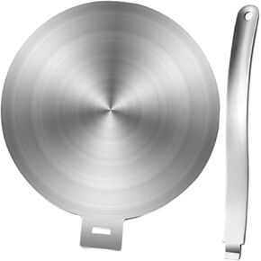 صفيحة تحريض من الفولاذ المقاوم للصدأ لوحة حرارة الناشر لموقد الغاز ولوحة طبخ الطبخ الحثية مقبض مقبض مقبض المطبخ ملحقات المطبخ 12 بوصة قطرها 12 بوصة in Kuwait