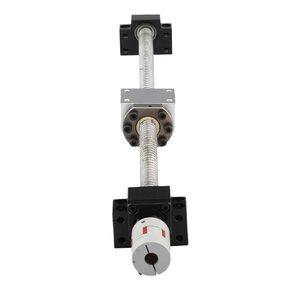 Double nut Ball Screw Control Machine SFU2510 End Machining Ball Screw Set +Flange Nut+Nut Shell+BKBF20 End Support+Coupler Machine Tool Parts(750mm) in Kuwait