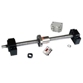 Linear Motion Ball Screw Precision Part C7 Rolled Ball Screw 300-1000mm + SFU2010 Ball Nut Housing BK15 BF15 Support Coupler(1000mm) in Kuwait