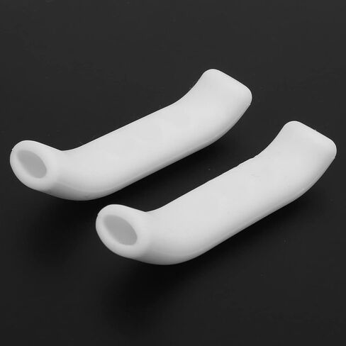 Bike Brake Grips, 1 Pair Silicone Brake Lever Grip, Bicycle Brake Lever Protector Cover, Anti Slip Brake Handle Sleeve Covers for Road Mountain Bikes Cycling, White in Saudi Arabia