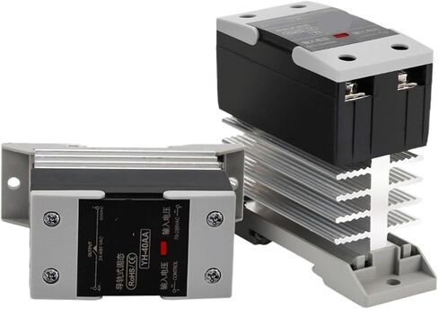 10A 25A 40A 60A 80A 100A 120A Mount Solid State Relay SSR المرحلة الواحدة DC Control Control Control AC AC مع بالوعة الحرارة 1PCs (AC-AC ، 40A) in Kuwait