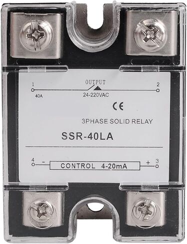 التناظرية 4-20MA إدخال المرحلة الواحدة المرحلة الصلبة ترحيل SSR-40LA 25LA 80LA SSR منظم الجهد النمطية النسبية 1PCs (SSR-25LA) in Kuwait