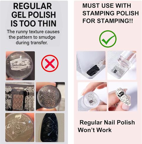 AddFavor Nail Stamper Kit 6pcs Nail Stamping Plate Flower Butterfly Fish Shell Leaves Geometry Image Template Stamper Plate with Clear Silicone Nail Stamper and Scraper Manicure Stencils Tools in Saudi Arabia