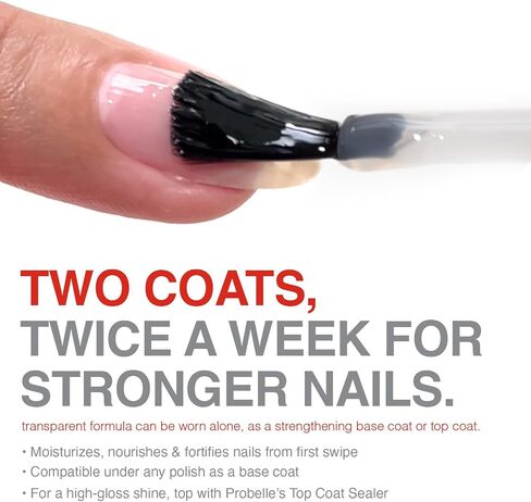 Probelle Nail Strengthening Formula, Nail Growth & Conditioning, Stops Splits, Chips, Cracks & Strengthens Nails, Clear in Saudi Arabia