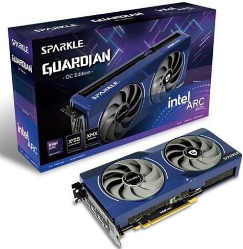 Intel Arc B580 Titan OC, 12GB GDDR6, Torn Cooling 2.0, Axial Fan, Breathing Light, Metal Backplate, SB580T-12GOC in Kuwait