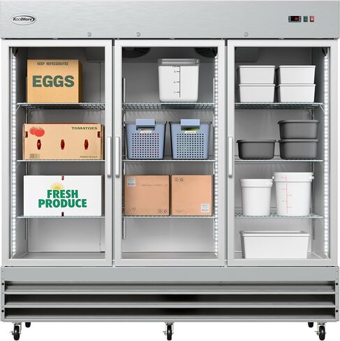 Koolmore RIF-1D-GD Commercial Foright ، Freezer Single Door ، Stainless Steel in Saudi Arabia