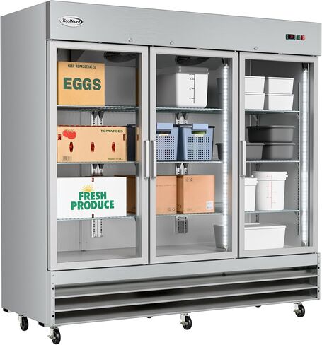 Koolmore RIF-1D-GD Commercial Foright ، Freezer Single Door ، Stainless Steel in Saudi Arabia