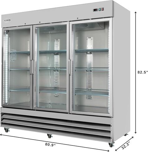 Koolmore RIF-1D-GD Commercial Foright ، Freezer Single Door ، Stainless Steel in Saudi Arabia
