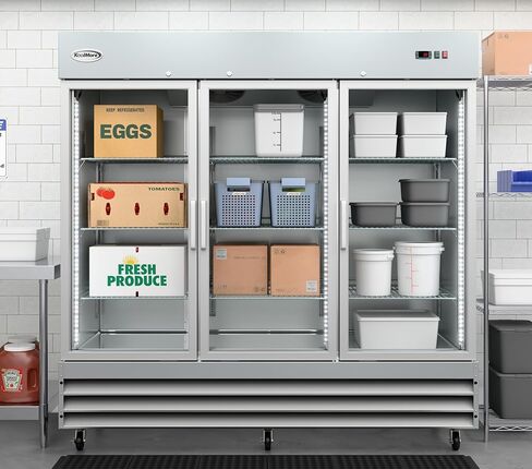 Koolmore RIF-1D-GD Commercial Foright ، Freezer Single Door ، Stainless Steel in Saudi Arabia