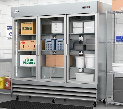 Koolmore RIF-1D-GD Commercial Foright ، Freezer Single Door ، Stainless Steel in Saudi Arabia