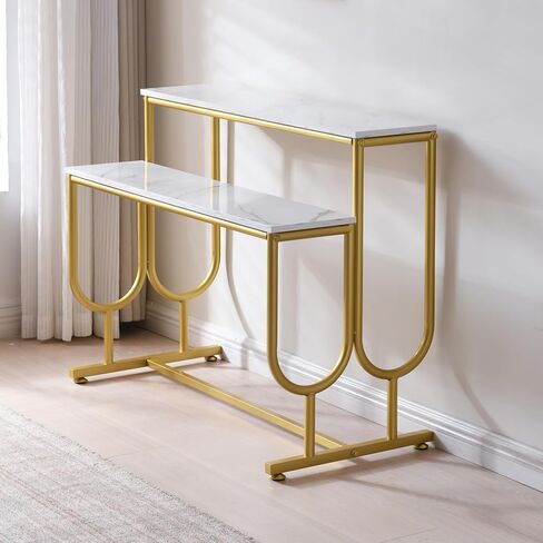 Heavy Duty Display Riser Stand, Tiered Shoes Bags Dolls, Display Table, Imitation marble Grain Planks Display Shelf(2 Tier) in Saudi Arabia