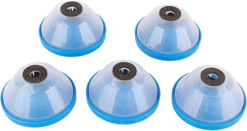 حفر غبار الوعاء ثقب المنشار الماسك الغبار 5pcs ABS اسفنجة مضادة للانزلاق مضاد للاهتزاز غطاء شفاف كبير مجمع الغبار سعة كبيرة لثقب جدار السقف العمل الأزرق شفاف in Kuwait
