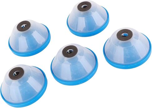 حفر غبار الوعاء ثقب المنشار الماسك الغبار 5pcs ABS اسفنجة مضادة للانزلاق مضاد للاهتزاز غطاء شفاف كبير مجمع الغبار سعة كبيرة لثقب جدار السقف العمل الأزرق شفاف in Kuwait