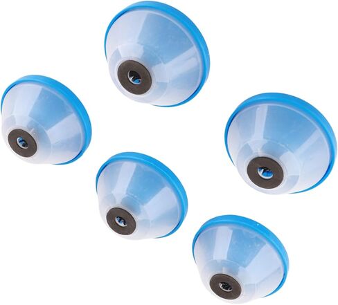 حفر غبار الوعاء ثقب المنشار الماسك الغبار 5pcs ABS اسفنجة مضادة للانزلاق مضاد للاهتزاز غطاء شفاف كبير مجمع الغبار سعة كبيرة لثقب جدار السقف العمل الأزرق شفاف in Kuwait
