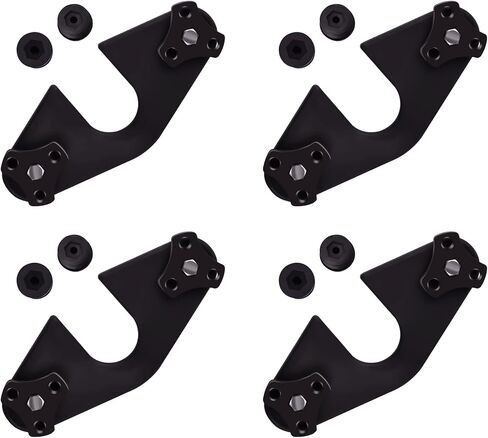 AMA Bracket Kit(8 Pcs Thumb Screw caps; 4 Pcs Brackets;8 Pcs Threaded Inserts;8 Pcs Bolts) Compatible with Hobie Island(Replaces Bungee System) in Saudi Arabia