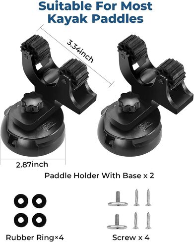 حامل مجداف Kemimoto Kayak ، إكسسوارات Mount Track في قوارب الكاياك لعقد مجاذيف قوارب الكاياك ، 2 PCS Kayak Oar Fishing Roish in Saudi Arabia