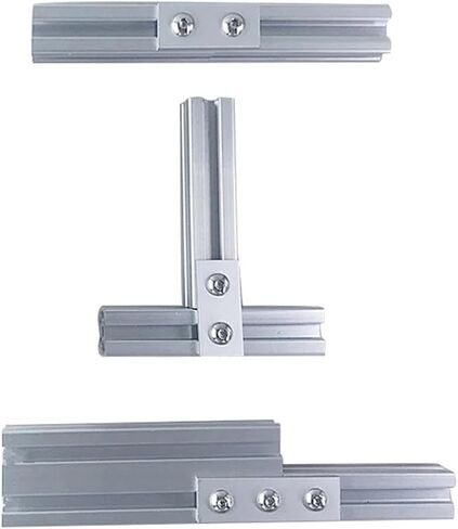 1 Piece Vertical Angle Connector Aluminum Mounting Reinforcement Plate 1515 2020 2040 3030 4040 Link End Parallel Vertical Joint Connection(1515-2 Hole) in Saudi Arabia