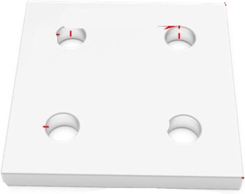 1 Piece Vertical Angle Connector Aluminum Profile mounting Reinforcement Plate 4040 4545 5050 Link end Parallel Vertical Connector Connection(8080-8 Hole) in Saudi Arabia