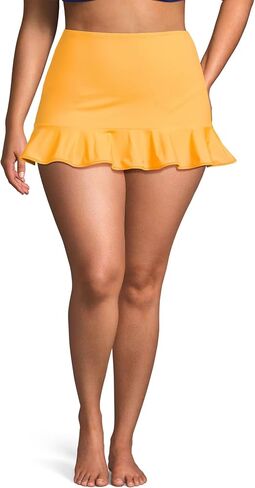 Lands' End Women's Ruffle Hem Mini Swim Skirt in Saudi Arabia
