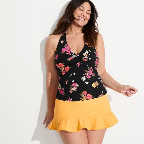 Lands' End Women's Ruffle Hem Mini Swim Skirt in Saudi Arabia