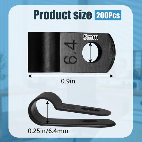 200pcs White Cable Clamp, Nylon Fastener Plastic Wire Clips, 1/2 Inch Clamps Fasteners for Cable Conduit in Saudi Arabia