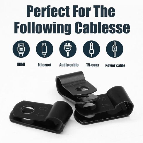 200pcs White Cable Clamp, Nylon Fastener Plastic Wire Clips, 1/2 Inch Clamps Fasteners for Cable Conduit in Saudi Arabia