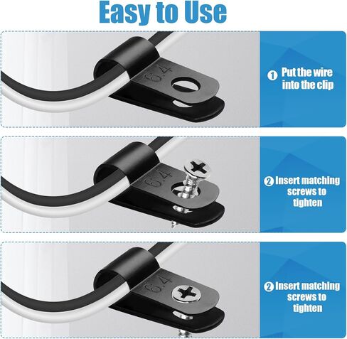 200pcs White Cable Clamp, Nylon Fastener Plastic Wire Clips, 1/2 Inch Clamps Fasteners for Cable Conduit in Saudi Arabia