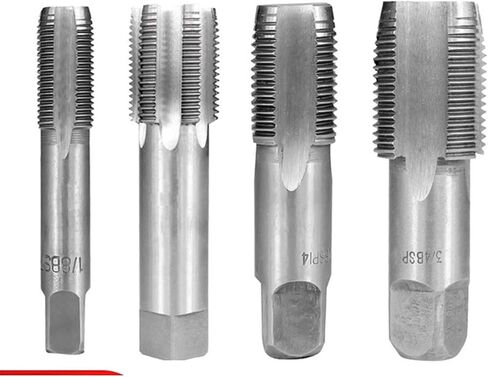 Taper Tap Tap Pipe G1/8 1/2 3/4 1 HSS Taper Pipe TAP Metal Screw Thread Contrad Tools Scrow Tapp Thering Towsing 1PCS (G 1I2) in Saudi Arabia
