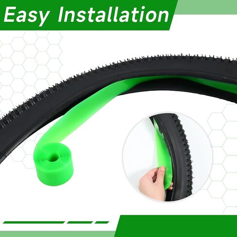 10 Roll Bike Tire Liner Bicycle Inner Tube Flat Protectors Tire Liner Compatible with 24" 26" 27.5" 29" and 700c, TPU Proof Bike Wheel Liner for BMX Mountain Road Bicycle Tires in Saudi Arabia