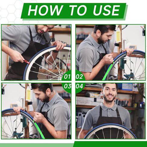 10 Roll Bike Tire Liner Bicycle Inner Tube Flat Protectors Tire Liner Compatible with 24" 26" 27.5" 29" and 700c, TPU Proof Bike Wheel Liner for BMX Mountain Road Bicycle Tires in Saudi Arabia