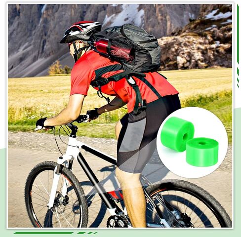 10 Roll Bike Tire Liner Bicycle Inner Tube Flat Protectors Tire Liner Compatible with 24" 26" 27.5" 29" and 700c, TPU Proof Bike Wheel Liner for BMX Mountain Road Bicycle Tires in Saudi Arabia
