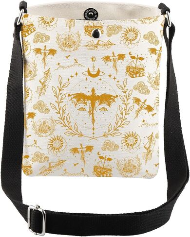 cmnim fwing book merch gift fwing book lover crossbody bag ya fantasy books series gift Dragon Rider Gift for Fans in Saudi Arabia
