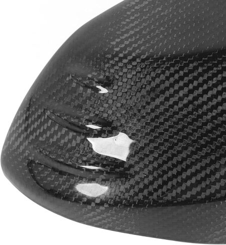 2pcs side rearview mirror غطاء حقيقي ألياف الكربون اليسار بديل لامع لامع لـ gr in Saudi Arabia