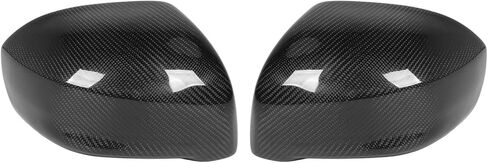 2PCS Side Rearview Mirror Cover Left Right Dry Carbon Fiber Scratch for GTR R35 2008 to 2016 in Saudi Arabia