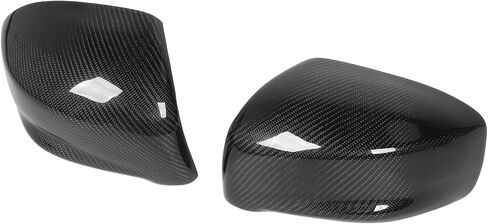 2PCS Side Rearview Mirror Cover Left Right Dry Carbon Fiber Scratch for GTR R35 2008 to 2016 in Saudi Arabia