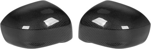 2PCS Side Rearview Mirror Cover Left Right Dry Carbon Fiber Scratch for GTR R35 2008 to 2016 in Saudi Arabia
