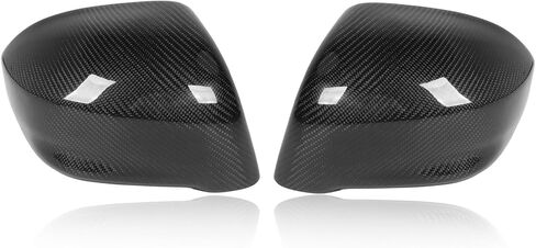 2PCS Side Rearview Mirror Cover Left Right Dry Carbon Fiber Scratch for GTR R35 2008 to 2016 in Saudi Arabia
