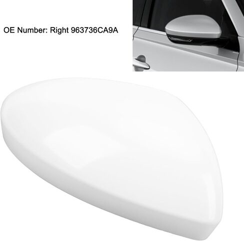 Unpainted White Rearview Door Mirror Cover, Side Mirror Cap Housing Replacement for Altima 2019 to 2022 (Right 963736CA9A) in Saudi Arabia