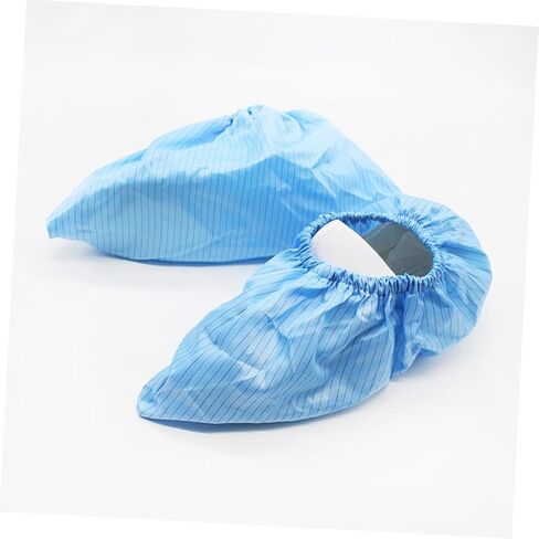Amosfun 4pairs Static-resistant Booties Cover Reusable Non-slip Shoe Protectors for Household Use in Saudi Arabia