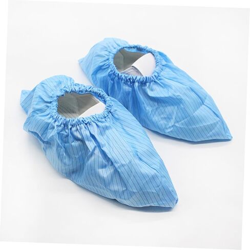 Amosfun 4pairs Static-resistant Booties Cover Reusable Non-slip Shoe Protectors for Household Use in Saudi Arabia