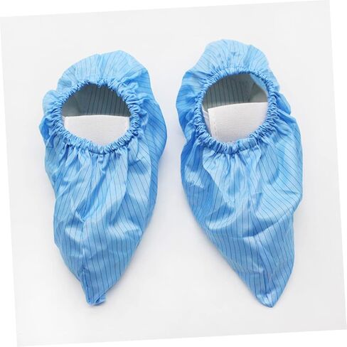 Amosfun 4pairs Static-resistant Booties Cover Reusable Non-slip Shoe Protectors for Household Use in Saudi Arabia