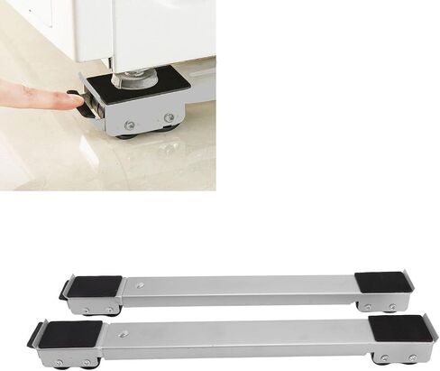 Heavy Duty Roller, Mobile Roller Bracket, Adjustable Refrigerator Base, Extendable Appliance Rollers Mobile Washing Machine Base, Non Slip with Wheels, for Heavy Appliances, in Saudi Arabia
