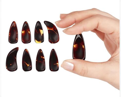 تصميم Groove Design Guzheng Finger Picks مسمار Zither الصيني، مجموعة مع صندوق تخزين لوحة الأظافر بشريط الإصبع - مجموعة ملحقات كاملة لمشغلات الآلات الخيطية in Kuwait