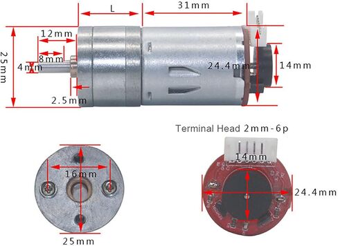 #US DIY Encoder with Mounting Bracket for Smart Car Robot DC12V UPP in Saudi Arabia