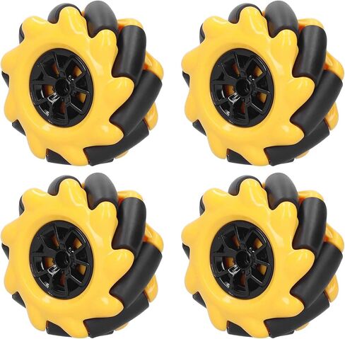 60mm Mecanum Wheel OmniDirectional Smart Robot Car Parts Accessories, DIY Toy Components, for TT Motors Smooth Running and Better Gripping Ability (2) in Saudi Arabia