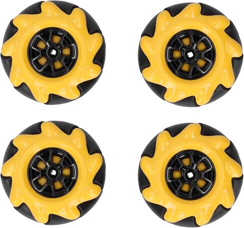 60mm Mecanum Wheel OmniDirectional Smart Robot Car Parts Accessories, DIY Toy Components, for TT Motors Smooth Running and Better Gripping Ability (2) in Saudi Arabia