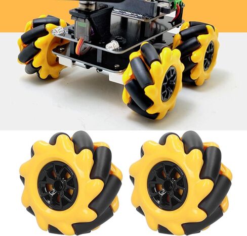 60mm Mecanum Wheel OmniDirectional Smart Robot Car Parts Accessories, DIY Toy Components, for TT Motors Smooth Running and Better Gripping Ability (2) in Saudi Arabia