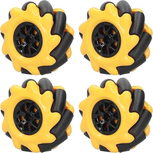 60mm Mecanum Wheel OmniDirectional Smart Robot Car Parts Accessories, DIY Toy Components, for TT Motors Smooth Running and Better Gripping Ability (2) in Saudi Arabia
