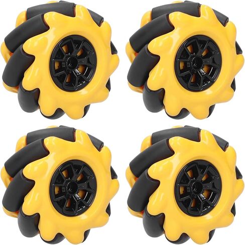 60mm Mecanum Wheel OmniDirectional Smart Robot Car Parts Accessories, DIY Toy Components, for TT Motors Smooth Running and Better Gripping Ability (2) in Saudi Arabia